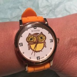 Octavia Owl Watch w. Silicone Wrist Band